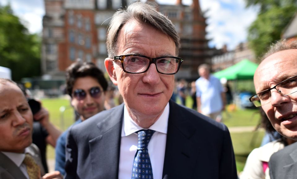 Caught up in a world of uphill climbing ... ex-EU Commissioner Lord Mandelson is slavishly pro-Brussels