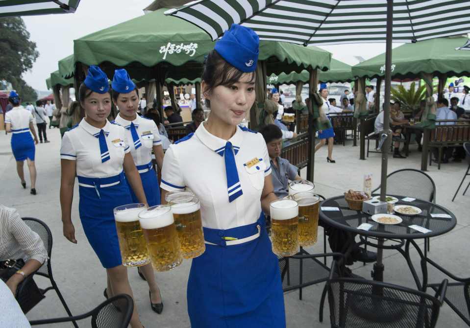 The now annual Pyongyang Taedonggang Beer Festival on the banks of the Taedong river in Pyongyang is hoped to attract tourists 