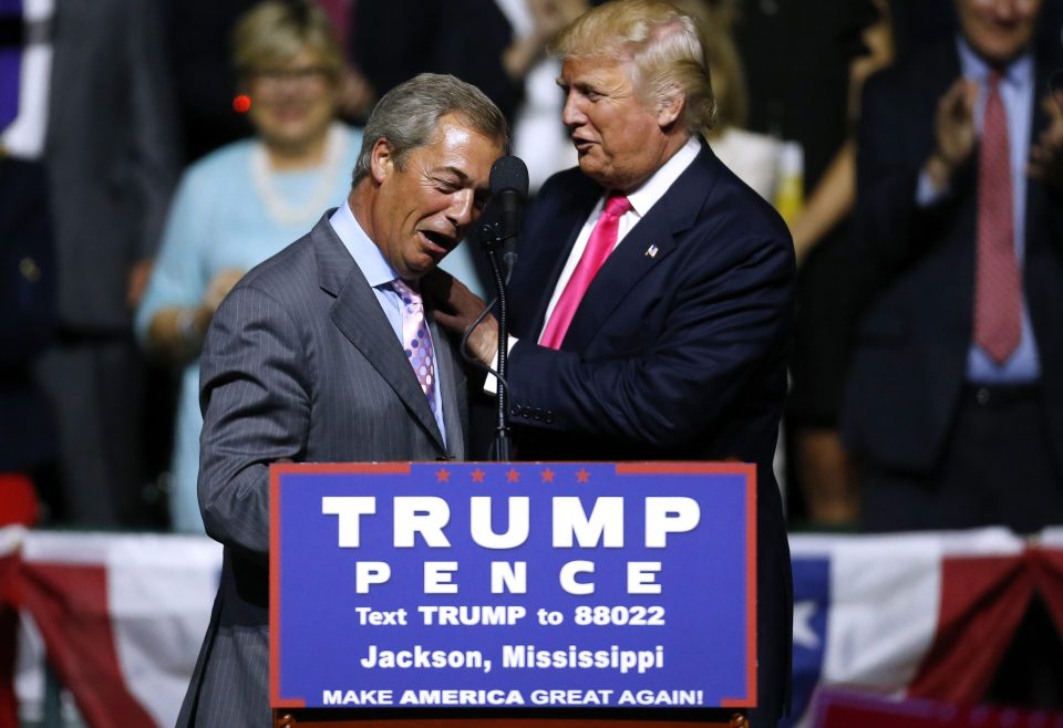 Donald Trump and Nigel Farage