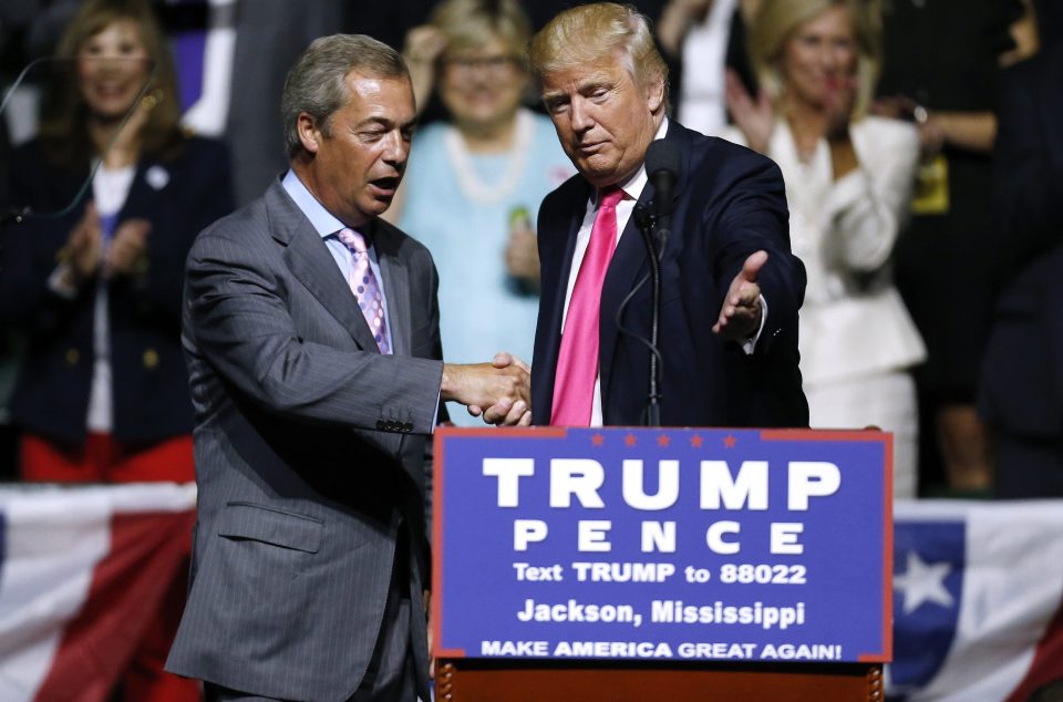 Donald Trump and Nigel Farage