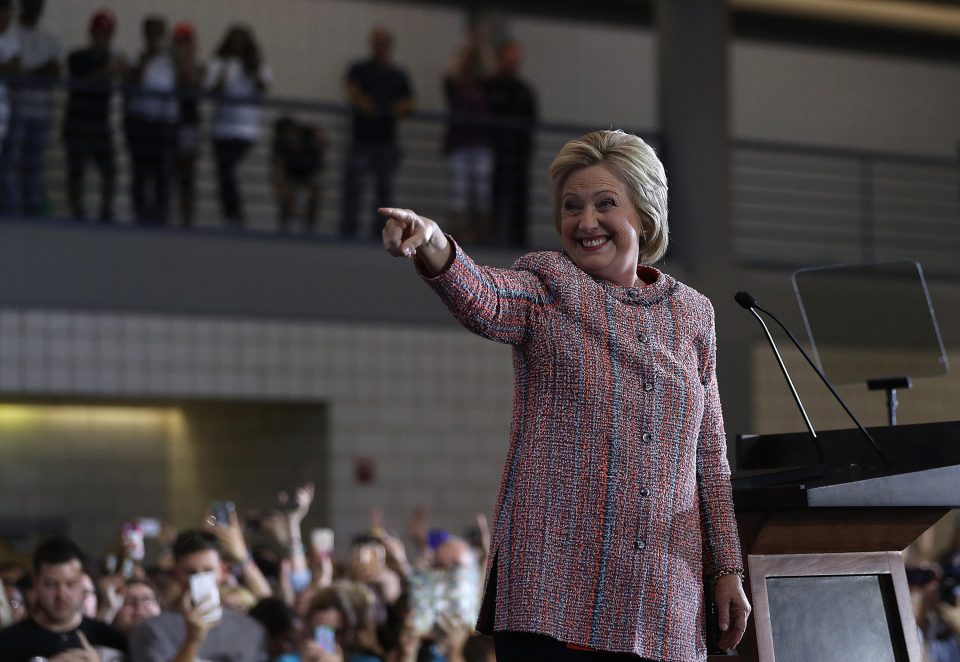 Democratic Presidential Candidate Hillary Clinton Campaigns In Greensboro, North Carolina