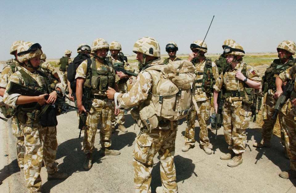 British troops living in Southern Iraq