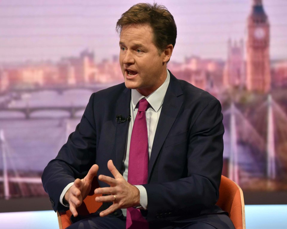 Nick Clegg is a fully paid-up Europhile putting the interests of Brussels way above those of the UK