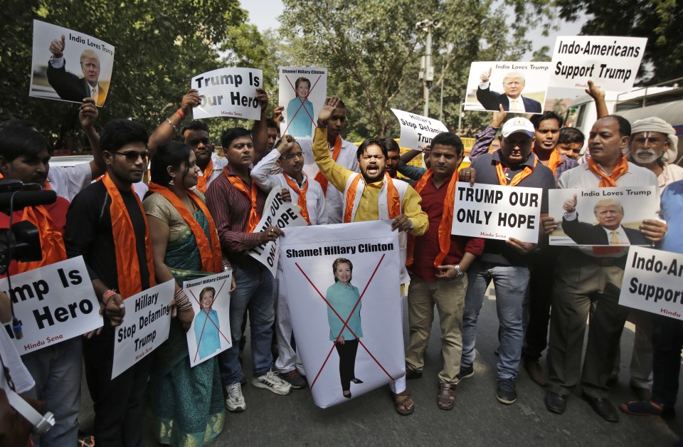Trump fanatics hail their hero's 'victory' in New Delhi