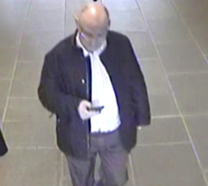 CCTV footage shows PC Gordon Semple at Blackfriars Station on the day he went to Brizzi’s flat in Southwark