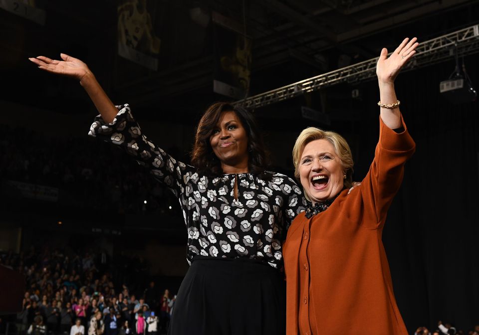 US First Lady Michelle Obama and Democra