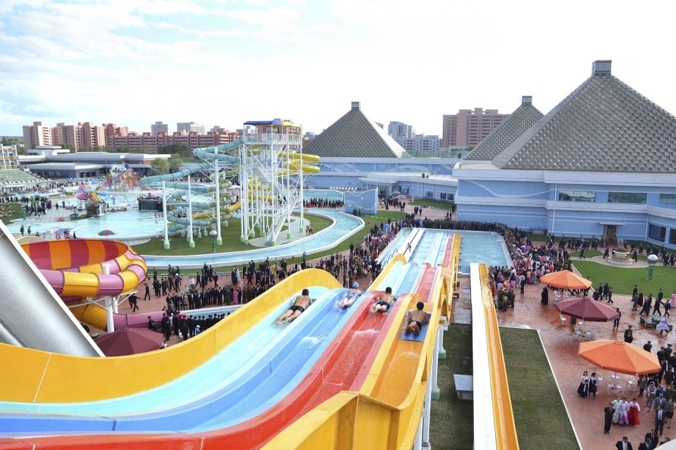 The Munsu Water Park in Pyongyang is a big destination 