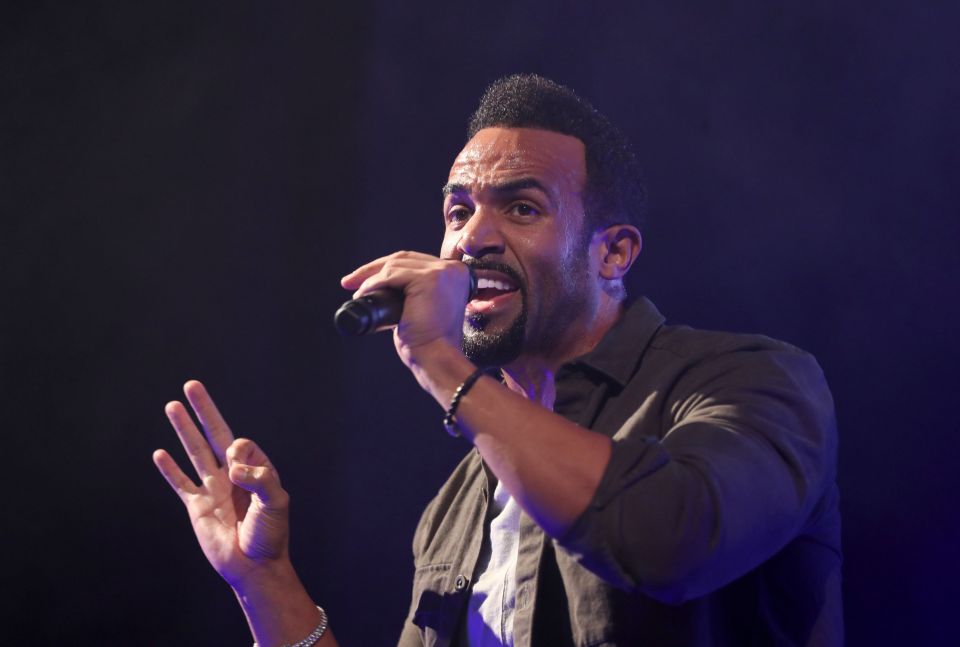 Comeback star Craig David
