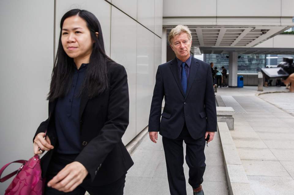 British psychologist Derek Perkins (right), a defence witness for Jutting