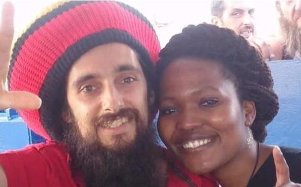 Khabi Abrey with husband Stuart.