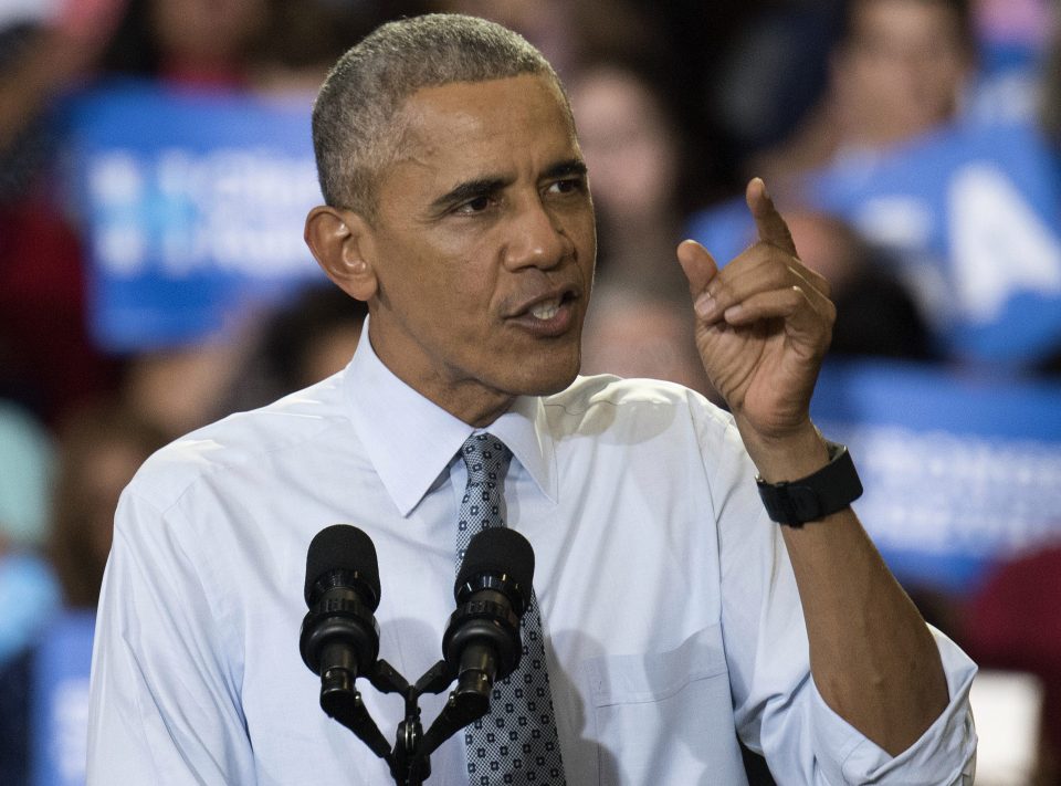 President Obama Campaigns For Hillary Clinton In Ohio