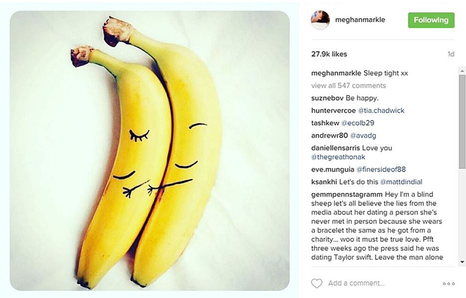 Meghan posted a cryptic Instagram photo hinting at the royal romance