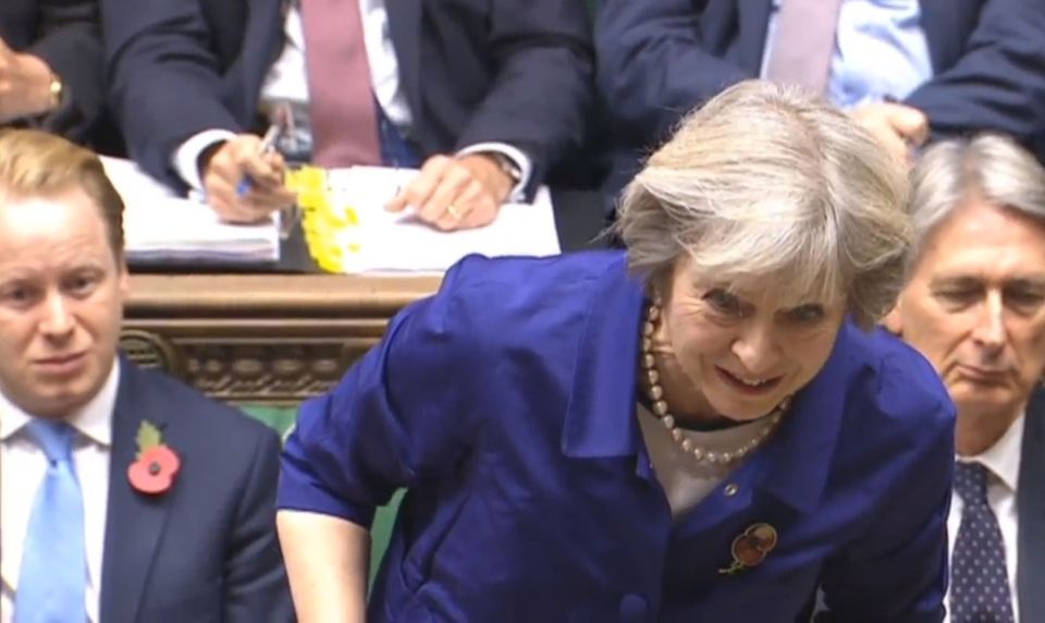 The PM made the embarrassing gaffe during PMQs