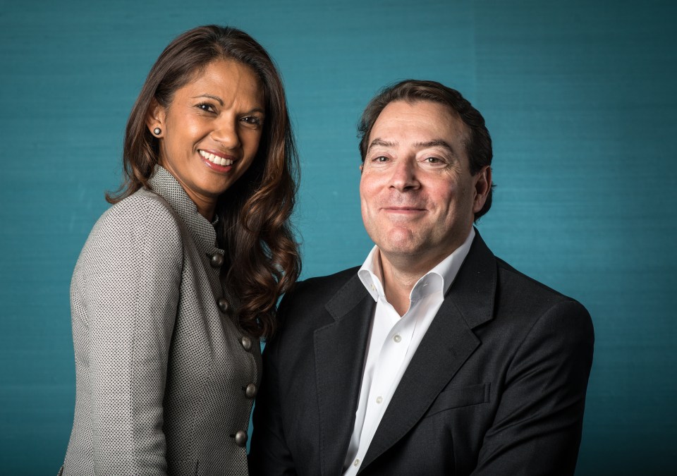 Investment manager Gina Miller pictured with husband Alan