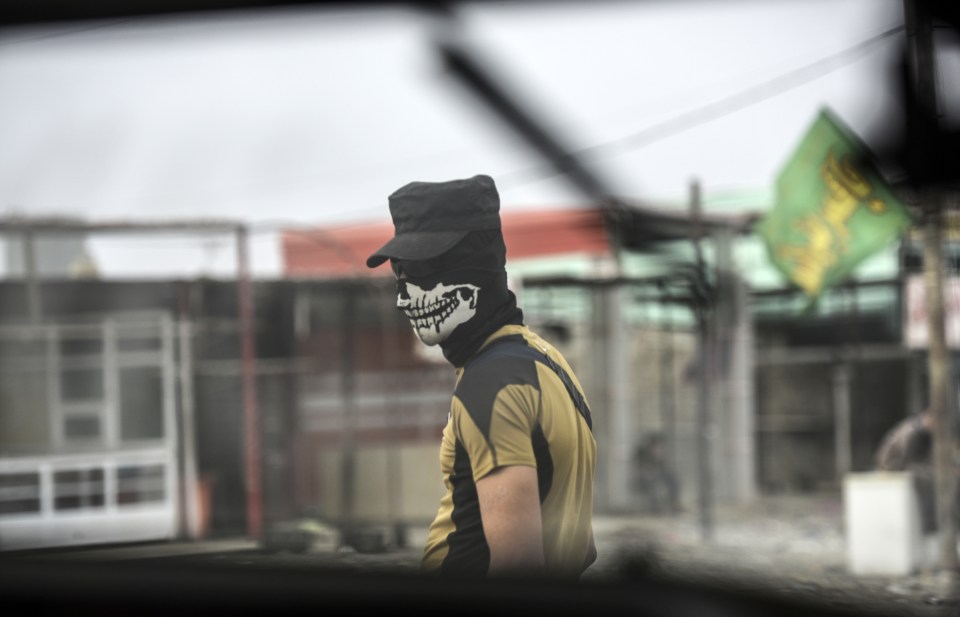 The soldiers helped to take back six districts in the city of Mosul today as they fought jihadis in the streets