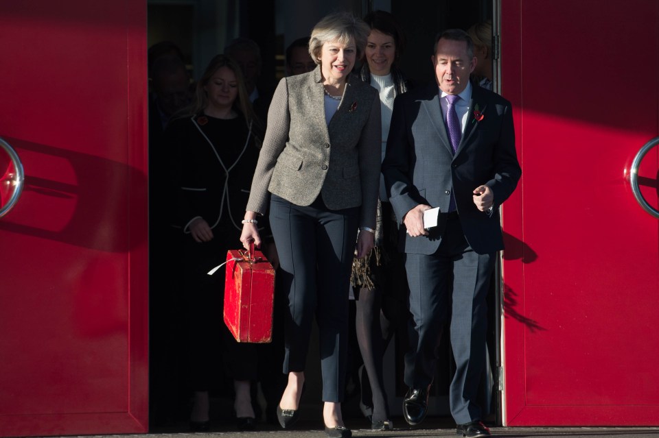 The Prime Minister and International Trade Secretary Liam Fox setting off for India this morning