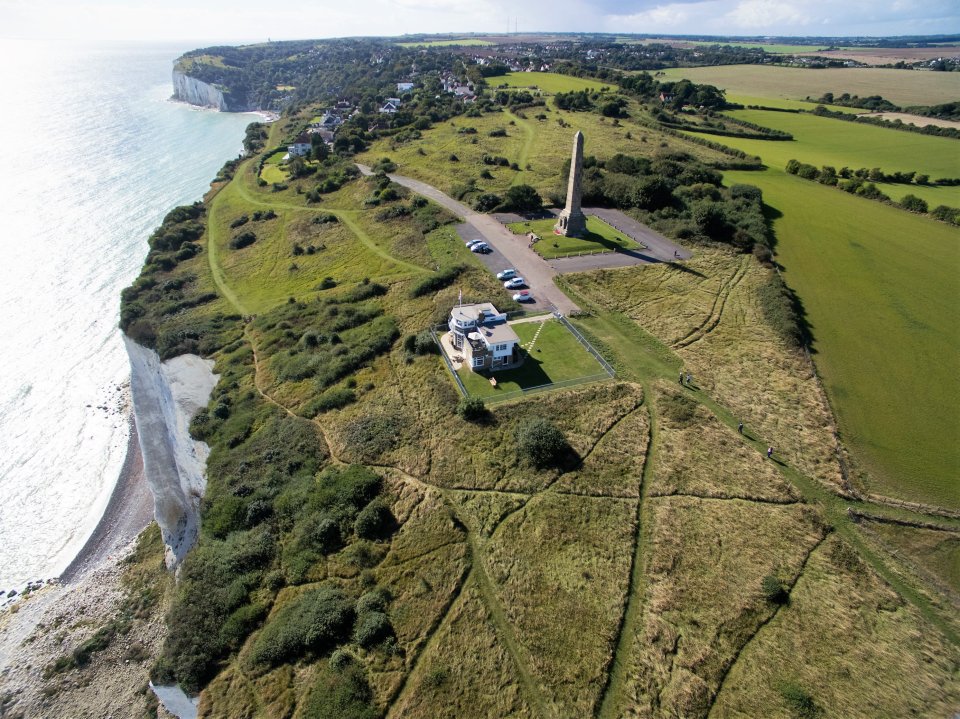 The picturesque Bluebirds Cafe which sits atop the White Cliffs of Dover and has been put up for sale