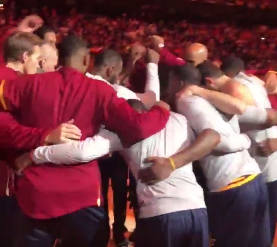 Cleveland's team spirit saw them win the NBA Championship last season