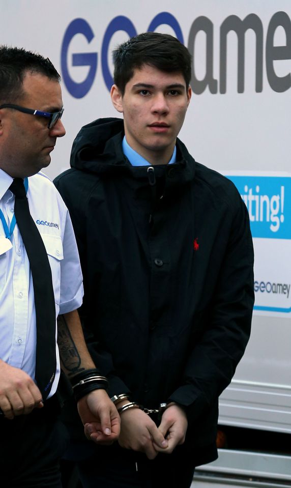 Ben Bamford arrives at Lewes Crown Court in Lewes, East Sussex, charged with murded