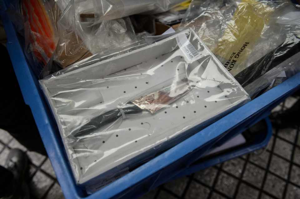 It was one of the weapons used in the banker's horrific crime