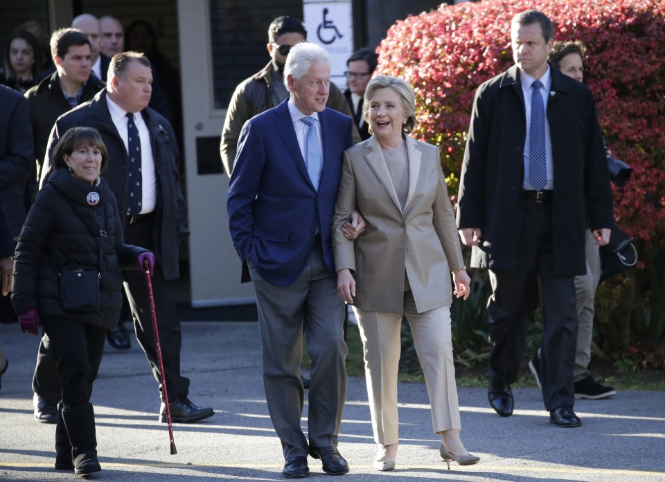 Hillary Clinton has not been seen for hours after her defeat