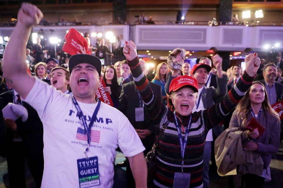 Republican Presidential Nominee Donald Trump Holds Election Night Event In New York City