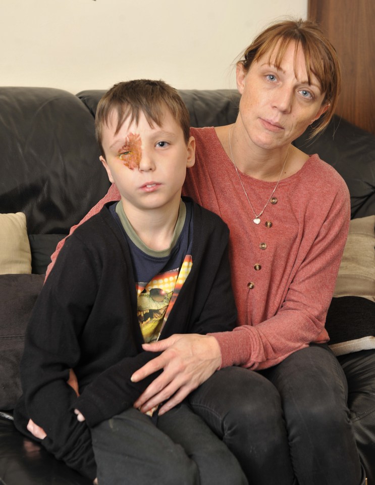 Tyler Norris-Sayers with his mum Nicola Sayers