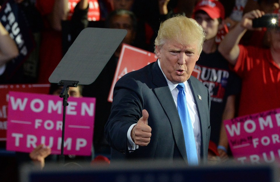 Trump campaigns in Raleigh