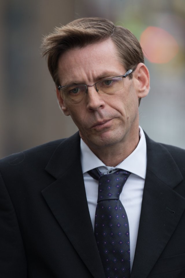 Peter Edwards, the father of victim Katie Edwards arrives at court today 
