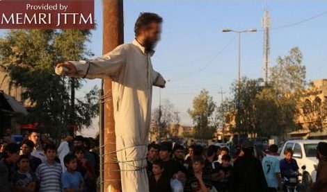 This man allegedly sold cigarettes, which is forbidden by ISIS
