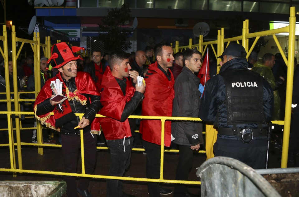 Security was heavy at the match as news of the terrifying plot emerged