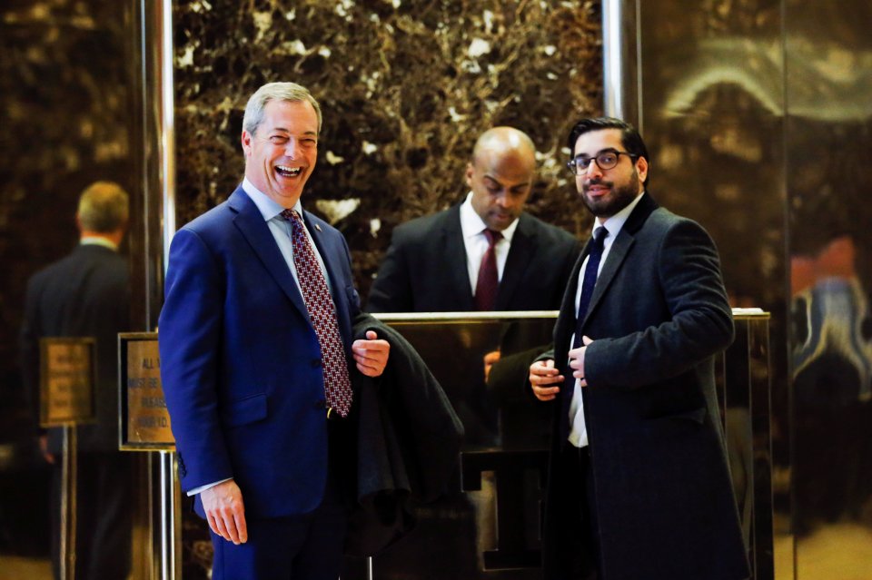 Nigel Farage visits Trump Towers in the US