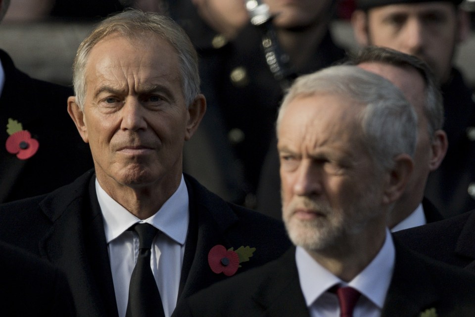 Jeremy Corbyn. Tony Blair