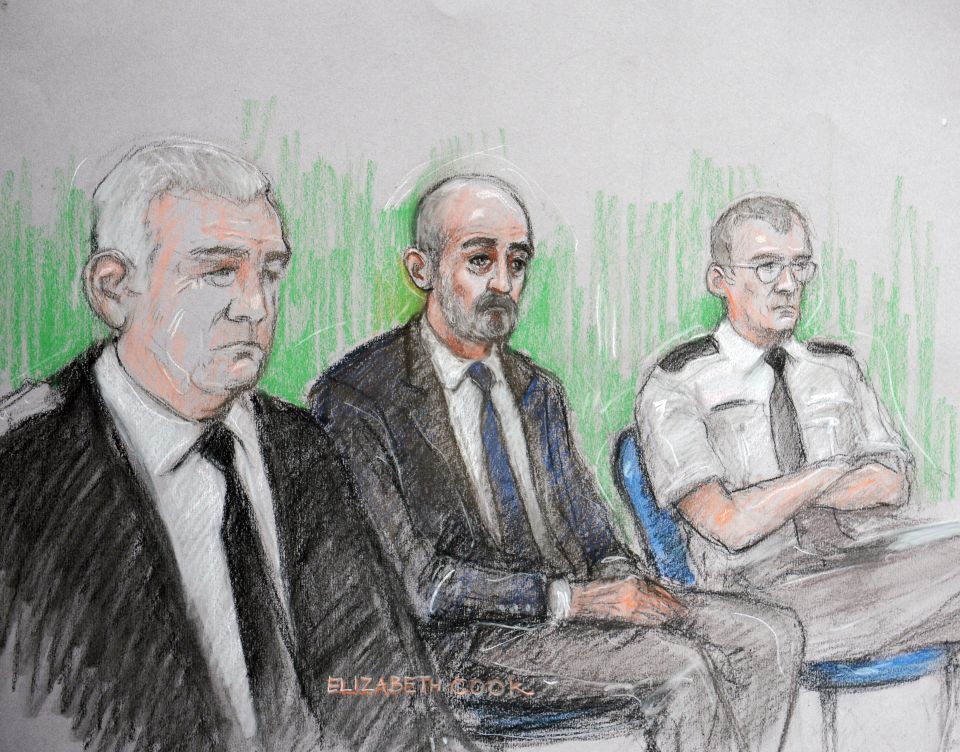 Thomas Mair, who is accused of the terror-related murder of Labour MP Jo Cox, in the dock at the Old Bailey today 