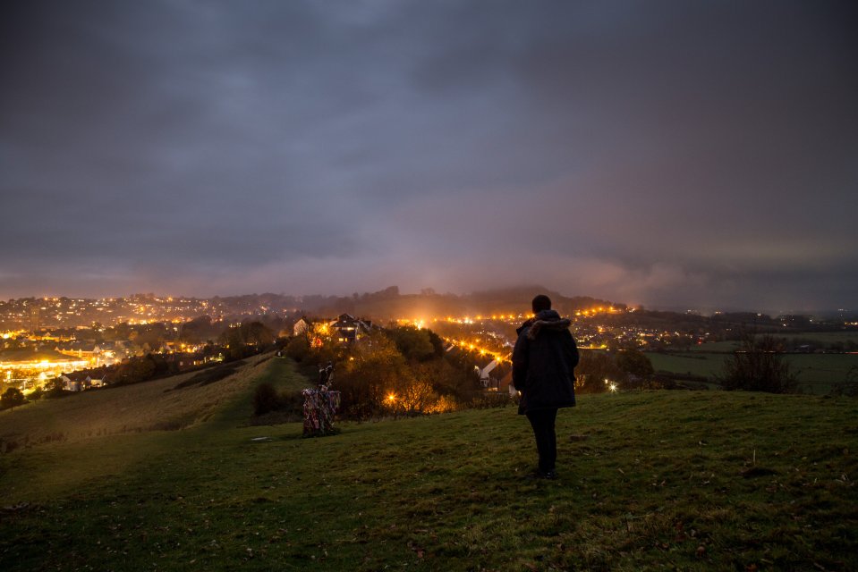 Super Moon is not visible at Glastonbury Tor 