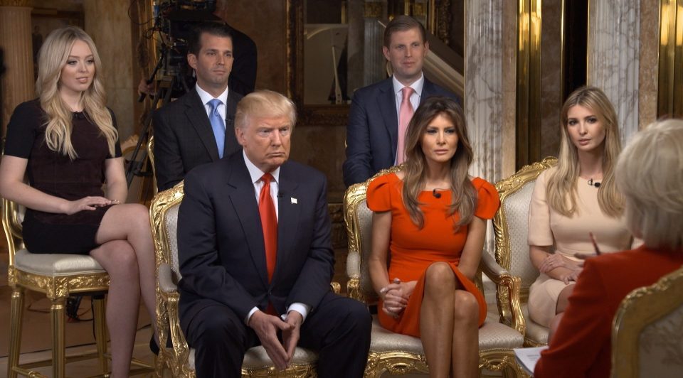 In his first televised interview following the election result, Trump revealed his elder children were planning on staying in New York to take care of the business