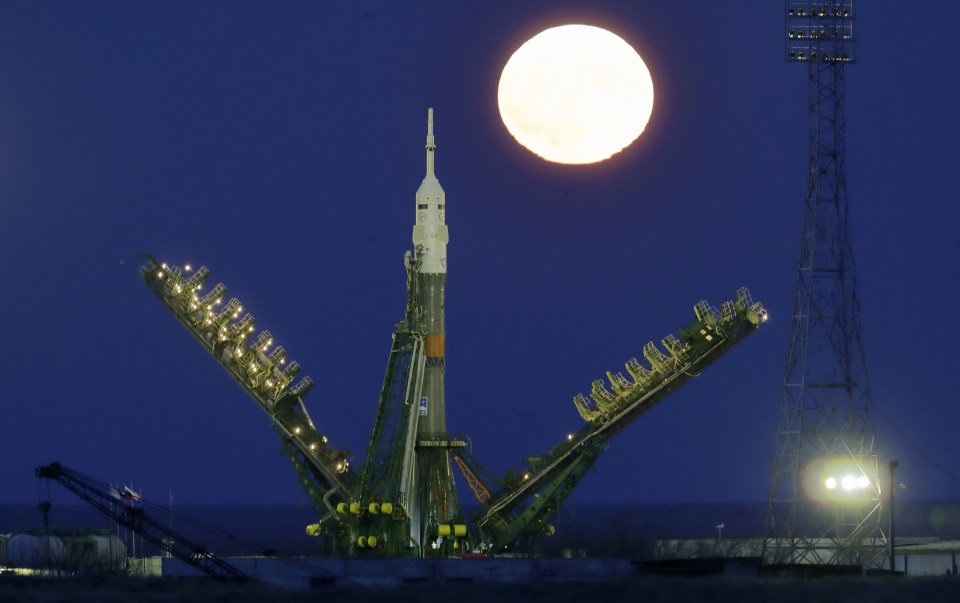 The Russian rocket will carry a new crew to the International Space Station