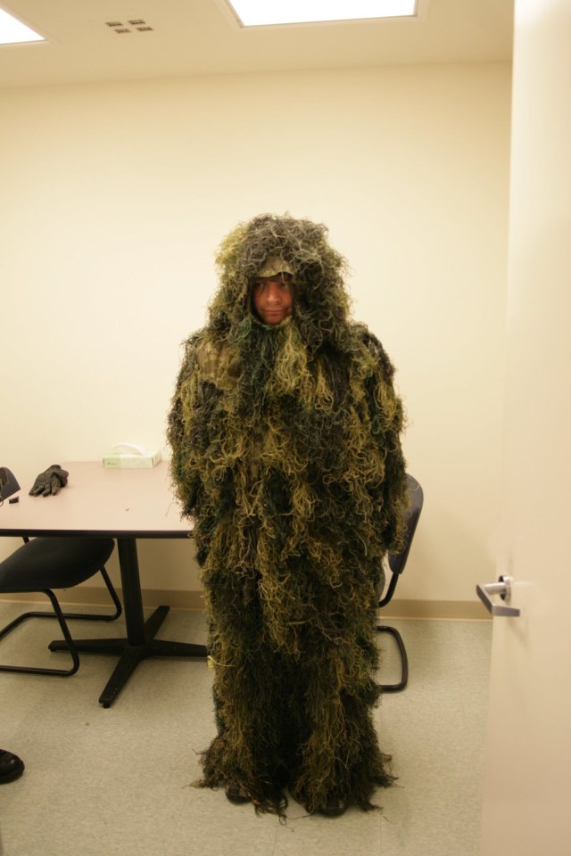 He's known for trying to rob a museum in 2010 dressed in a moss suit