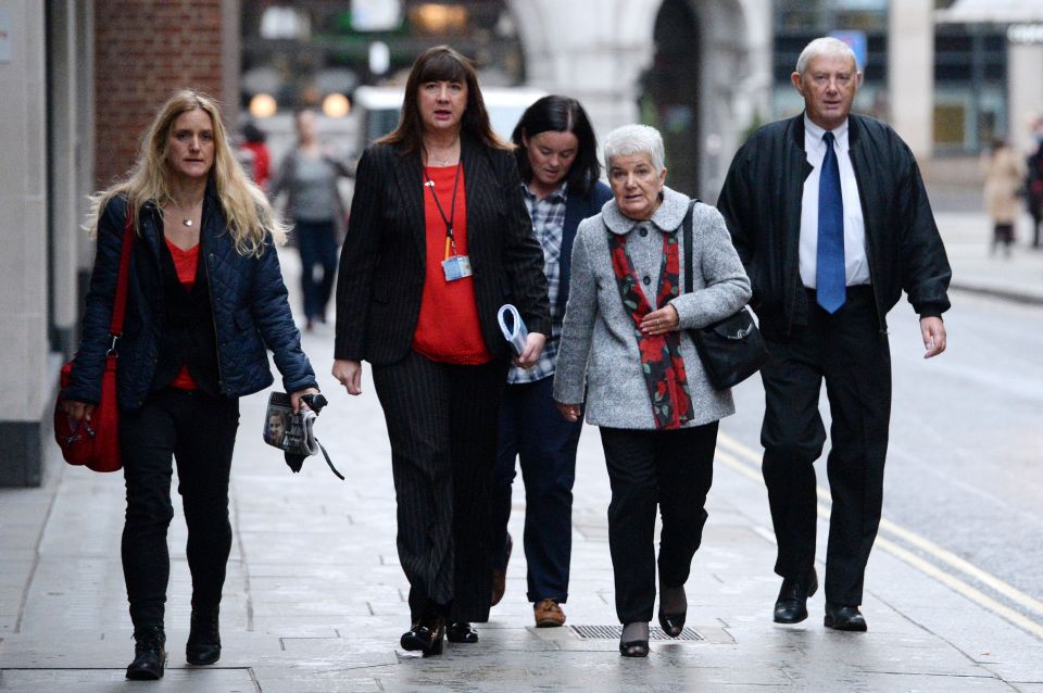 Jo Cox's family arrive at the trial earlier this week