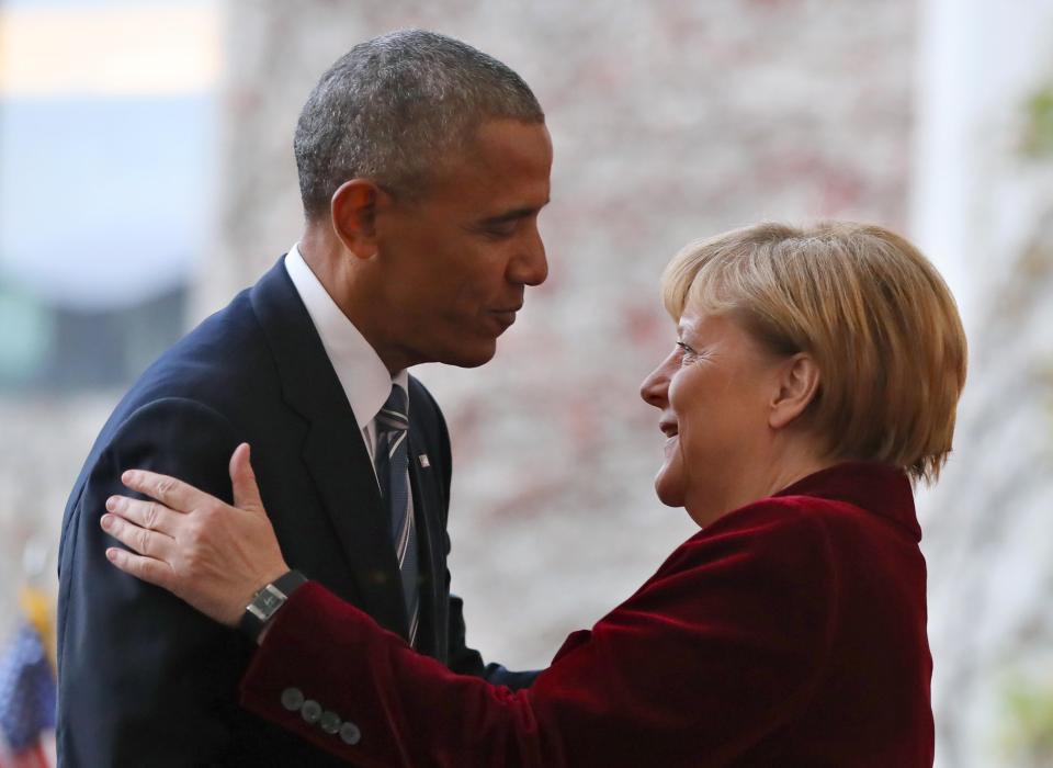 Barack Obama and Angela Merkel held an emotional meeting in Berlin this week