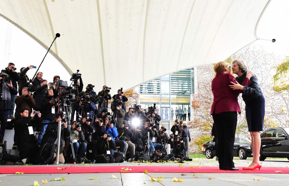 Angela Merkel and Theresa May