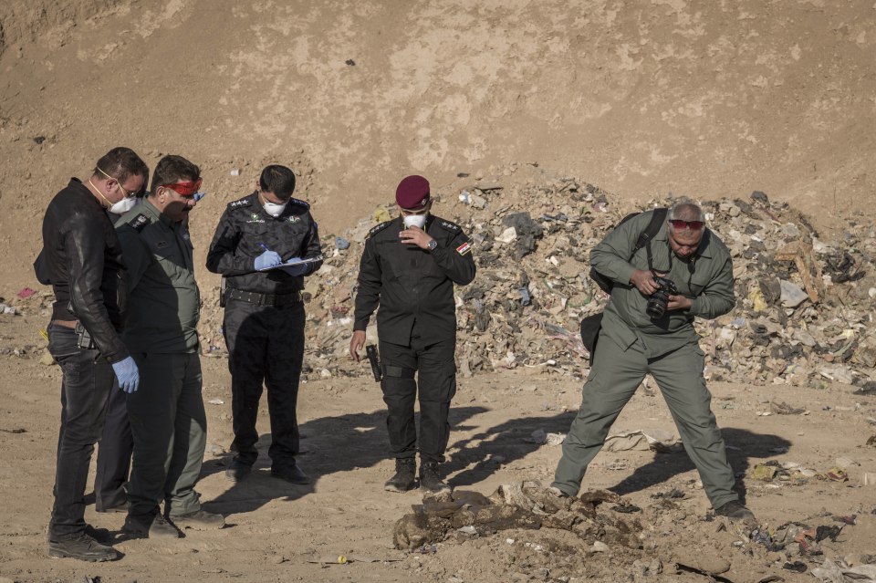 Forensic teams from the Iraqi government are investigating