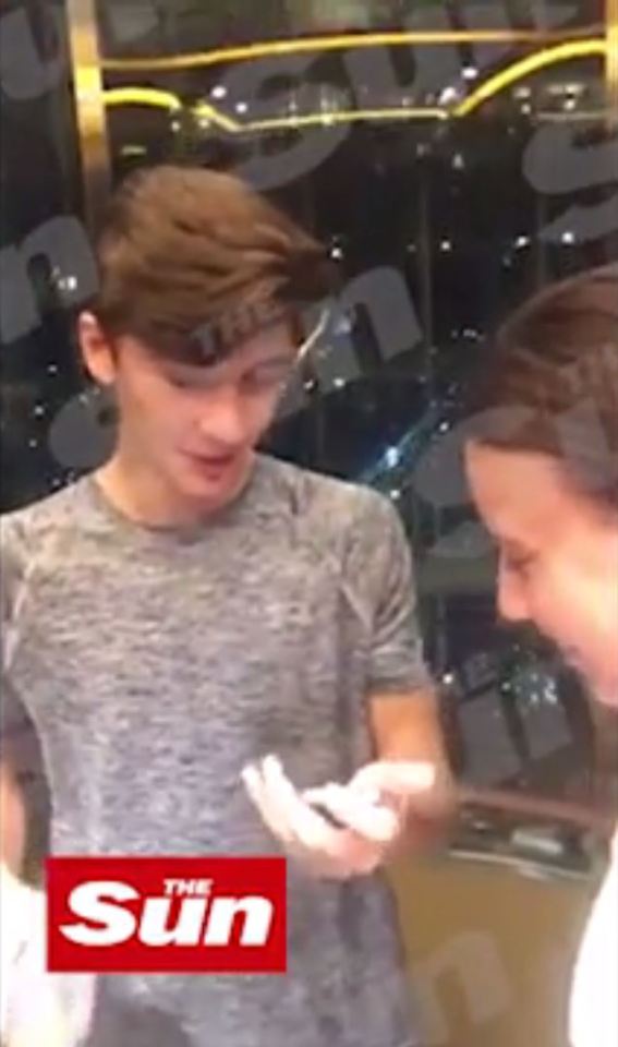Exclusive footage reveals victim in hotel with her brother