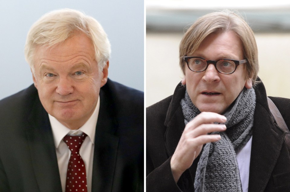 David Davis (left) and Guy Verhofstadt