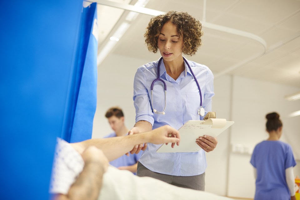 female doctor on the hospital ward