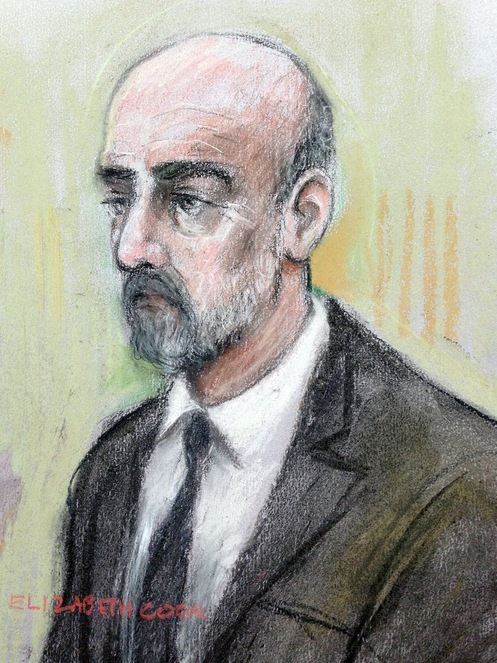 Thomas Mair in an artist sketch from during his court trial this month