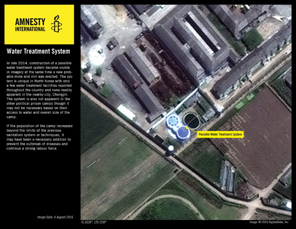 A possible water treatment source has been introduced to the camp, suspected to prevent disease and keep the workforce able