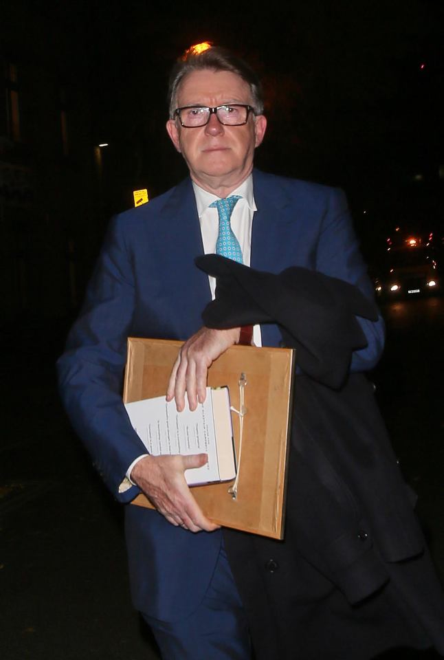 Labour politician Lord Mandelson was also in attendance
