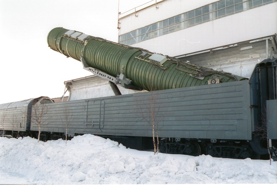 The launchers are disguised as ordinary freight cars