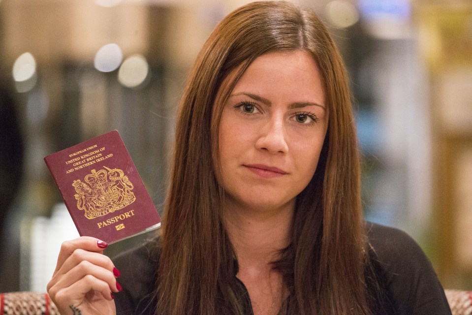Zara-Jayne Moisey has been handed back her passport after pressure from The Sun and a human rights group